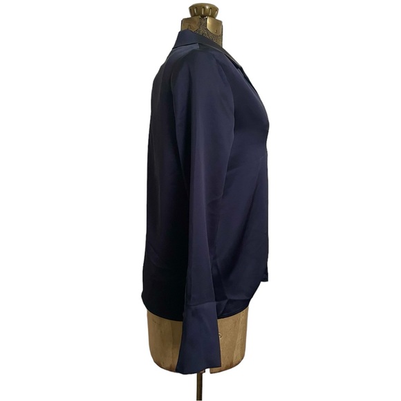 House of Harlow Silk Effect Open Front Blouse NWT - Picture 3 of 8